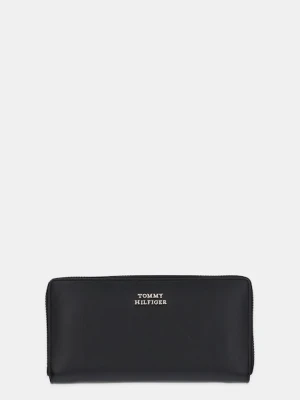 Tommy Hilfiger portfel skórzany damski kolor czarny AW0AW17498