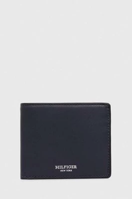 Tommy Hilfiger portfel skórzany męski kolor granatowy AM0AM11865