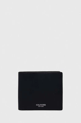 Tommy Hilfiger portfel skórzany męski kolor granatowy AM0AM11866
