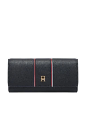 Tommy Hilfiger Portfel Th Icon Lrg Flap Wallet Corp AW0AW18656 Granatowy