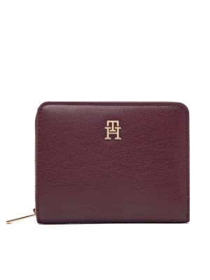 Tommy Hilfiger Portfel Th Icon Med Za Flap AW0AW17742 Bordowy