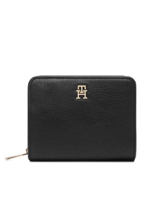 Tommy Hilfiger Portfel Th Icon Med Za W / Flap AW0AW18475 Czarny