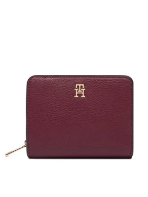 Tommy Hilfiger Portfel Th Icon Med Za W/ Flap Seasonal AW0AW18758 Bordowy