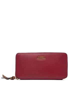 Tommy Hilfiger Portfel Th Leather Lrg Za Wallet AW0AW18941 Czerwony