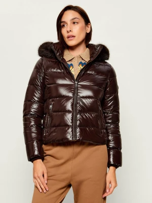 Tommy Hilfiger Puchowa kurtka | Regular Fit | shearling brązowy