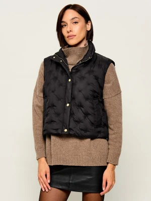 Tommy Hilfiger Puchowy bezrękawnik | Regular Fit czarny