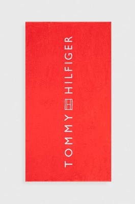 Tommy Hilfiger ręcznik bawełniany kolor czerwony UU0UU00074CHEAPER