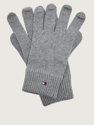 Tommy Hilfiger Rękawiczki Essentials | z dodatkiem kaszmiru szary