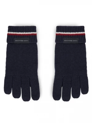 Tommy Hilfiger Rękawiczki Męskie Corporate Knit Gloves AM0AM11488 Granatowy