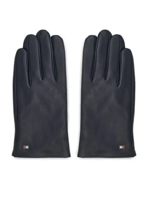 Tommy Hilfiger Rękawiczki Męskie Essential Flag Leather Gloves AM0AM11482 Granatowy