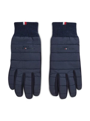 Tommy Hilfiger Rękawiczki Męskie Th Established Mix Nylon Gloves AM0AM07884 Granatowy