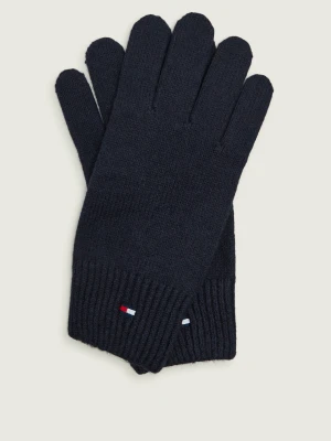 Tommy Hilfiger Rękawiczki | z dodatkiem wełny granatowy