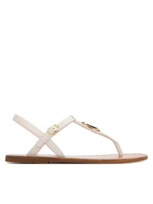 Tommy Hilfiger Sandały Leather Thong Sandal FW0FW09127 Biały