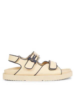 Tommy Hilfiger Sandały Rafia Sporty Sandal FW0FW07896 Beżowy