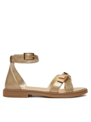 Tommy Hilfiger Sandały Sandal T4A2-33943-0572 M Złoty