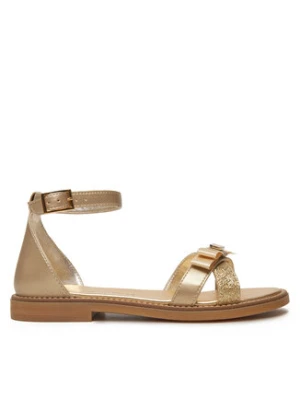 Tommy Hilfiger Sandały Sandal T4A2-33943-0572 S Złoty