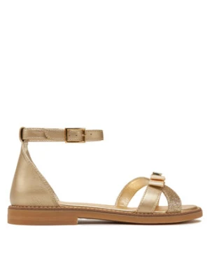 Tommy Hilfiger Sandały Sandal T4A2-33943-0572 S Złoty