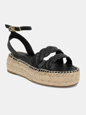 Tommy Hilfiger sandały skórzane LEATHER ROPE REAL ESPAD SANDAL