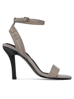 Tommy Hilfiger Sandały Sporty Leather High Heel Sandal FW0FW07795 Beżowy