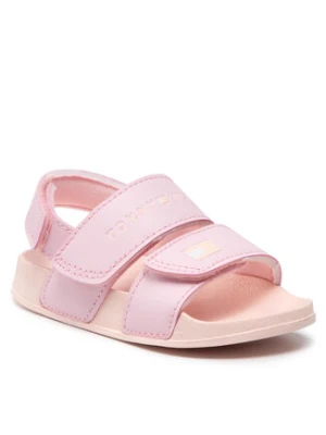 Tommy Hilfiger Sandały Velcro Sandal T1A2-32193-0193 Różowy