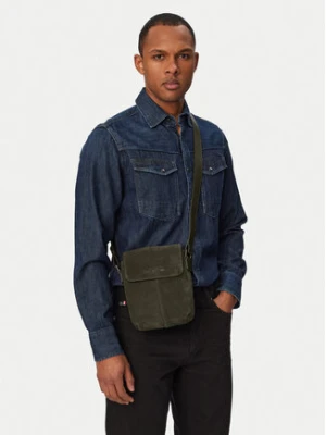 Tommy Hilfiger Saszetka Metal Logo Suede Crossbody Bag AM0AM14262 Zielony