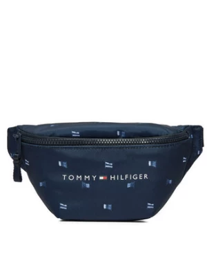 Tommy Hilfiger Saszetka nerka Th Essential Aop AU0AU01949 Granatowy