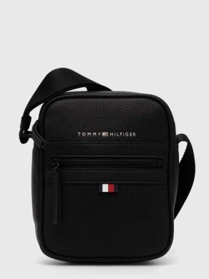 Tommy Hilfiger saszetka skórzana kolor czarny AM0AM09504