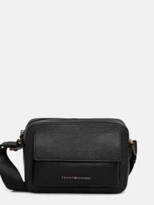 Tommy Hilfiger saszetka skórzana kolor czarny AM0AM13505