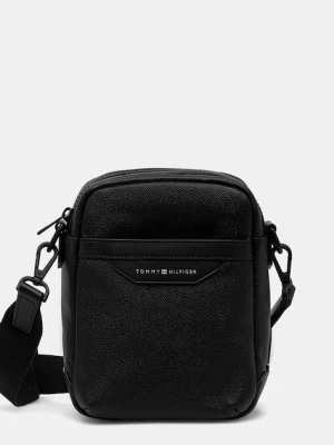 Tommy Hilfiger saszetka skórzana kolor czarny AM0AM13546