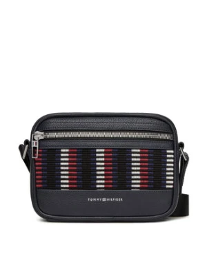Tommy Hilfiger Saszetka Th Corp Leather Camera AM0AM12722 Granatowy