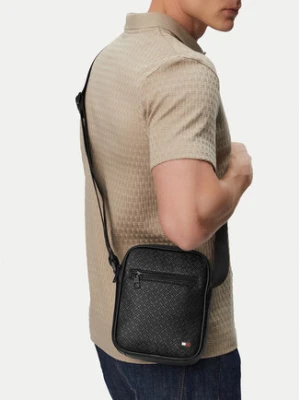 Tommy Hilfiger Saszetka Th Embossed Flag Mini Reporter AM0AM14193 Czarny