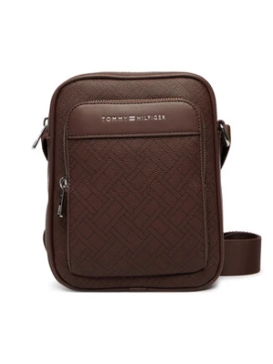Tommy Hilfiger Saszetka Th Flag Monogram Mini Reporter AM0AM14138 Brązowy