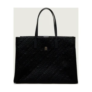 Tommy Hilfiger Shopperka CITY | z dodatkiem skóry