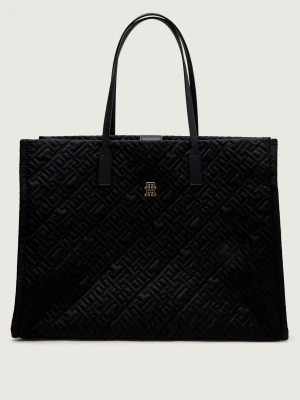 Tommy Hilfiger Shopperka CITY | z dodatkiem skóry