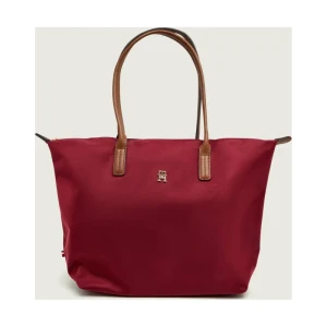 Tommy Hilfiger Shopperka POPETTE | z dodatkiem skóry