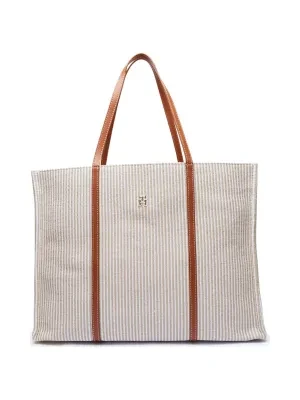 Tommy Hilfiger Shopperka | z dodatkiem skóry