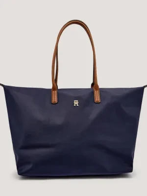 Tommy Hilfiger Shopperka | z dodatkiem skóry