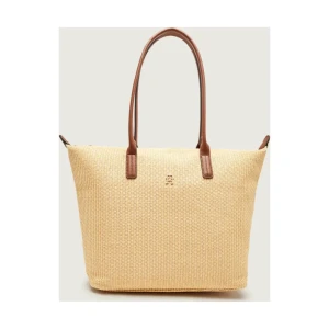 Tommy Hilfiger Shopperka | z dodatkiem skóry
