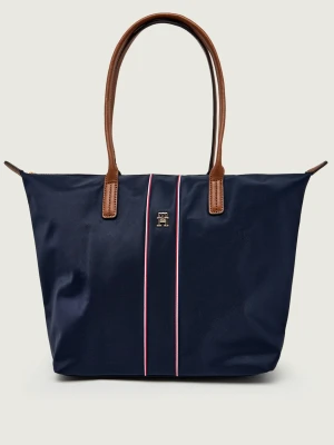 Tommy Hilfiger Shopperka | z dodatkiem skóry