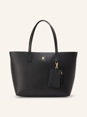 Tommy Hilfiger Shopperka Z Torebką Typu Pouch schwarz