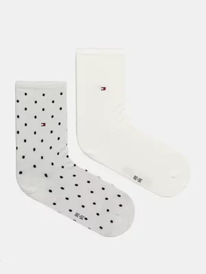 Tommy Hilfiger skarpetki 2-pack damskie kolor biały 100001493