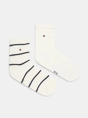 Zdjęcie produktu Tommy Hilfiger skarpetki 2-pack damskie kolor biały 701229866