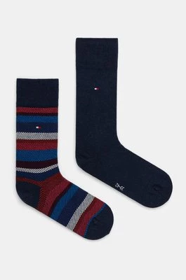 Tommy Hilfiger skarpetki 2-pack męskie kolor granatowy 701229837