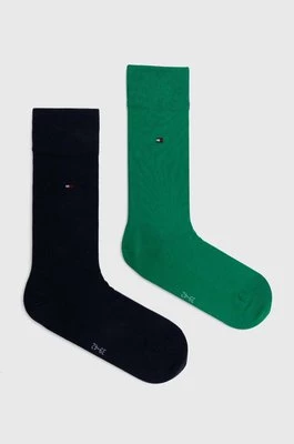 Tommy Hilfiger skarpetki 2-pack męskie kolor zielony 371111127