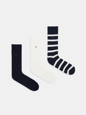 Tommy Hilfiger skarpetki 3-pack kolor granatowy 701235377