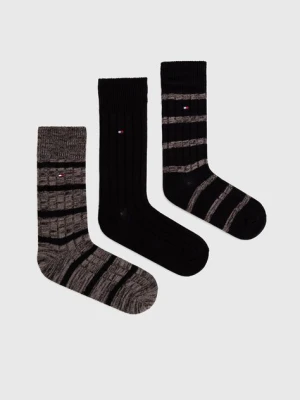 Tommy Hilfiger skarpetki 3-pack męskie kolor czarny