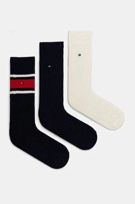 Tommy Hilfiger skarpetki 3-pack męskie kolor granatowy 101013215