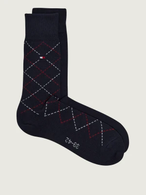 Tommy Hilfiger Skarpety 2-pack Argyle granatowy