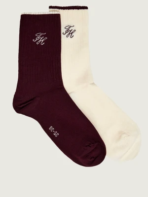 Tommy Hilfiger Skarpety 2-pack bordowy