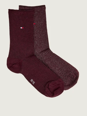 Tommy Hilfiger Skarpety 2-pack bordowy
